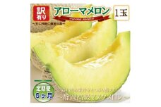 ＜毎月定期便＞＜高級メロンの訳あり品＞アローマメロン1玉・6ヵ月毎月お届け全6回_ メロン めろん アローマメロン 定期便 全6回 果物 くだもの フルーツ デザート 甘い 産直 産地直送 静岡県 送料無料 【4006996】