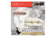 丸八真綿 ザブザブ羽毛布団リフォーム　ダブル→ダブル　1枚【1521411】