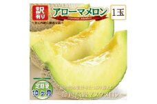 ＜毎月定期便＞＜高級メロンの訳あり品＞アローマメロン1玉　全10回【4071930】