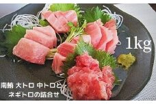 a25-026　天然 南鮪 大トロ 中トロ ネギトロ の 詰合せ約1kg