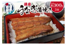 a18-029　国産 うなぎ 蒲焼き 約100g×3袋