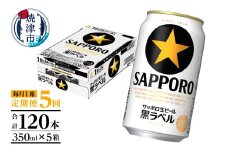 T0082-1605　【定期便 5回】黒ラベルビール 350ml×1箱(24缶)