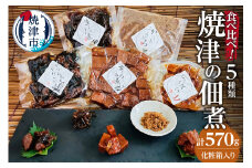 a10-781　焼津 佃煮 5種類セット 計570g 化粧箱入