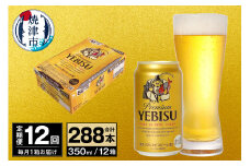 T0097-1712　【定期便 12回】ビール エビス サッポロ 350ml