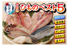 a10-893　【チルドでお届け】ひもの人気BEST5セット