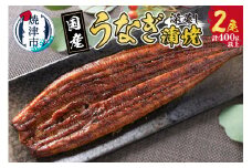 a20-385　国産 深蒸し うなぎ 蒲焼 200g以上×2尾