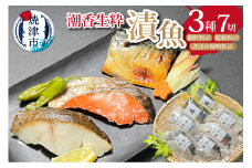 a10-954　潮香生粋 漬魚 三種 詰合せ 銀鱈 紅鮭 さば