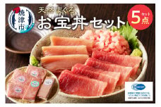 a14-047　F5 お宝丼セット 天然鉢中とろ・赤身・ねぎとろ F5