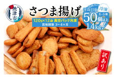 a10-967　冷凍 小分け訳ありさつま揚げ120g×12袋 総量1.4kg