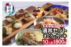 a10-980　まぐろ＆かじきの和風ダレ漬丼の具セット10P入
