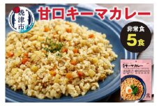 a10-982　非常食 甘口キーマカレー 5食 防災 備蓄 キャンプ