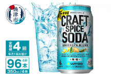 T0077-1304　【定期便4回】サッポロ クラフトスパイスソーダ 350ml×24本