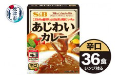 a22-051　《S&B食品》あじわい カレー 辛口 36食分 セット