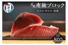 a25-045　キボシ水産 天然 南鮪 ブロック 大トロ 中トロ 赤身 約800g