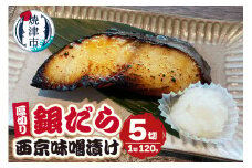 a10-1033　厚切りギンダラ西京味噌漬けセット（120g×5切）