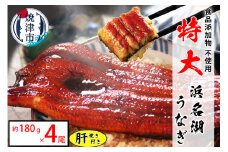 a40-096　食品添加物不使用の 浜名湖うなぎ【特大】蒲焼4尾