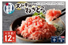 a12-200　天然本鮪入りねぎとろ【80g×12パック】