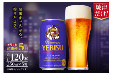 T0092-1705　【定期便5回】エビスプレミアムエール350ml缶×1箱（24本）