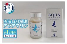 a36-014　深海鮫肝臓油 アクアマリン300mg×100粒（約1ヶ月分）