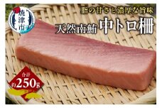 a11-159　天然 南まぐろ 中トロ柵 約250g