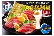 a10-1218　【訳アリ】天然 大目鉢鮪 柵 1.3kg