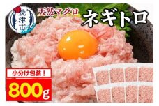 a08-005　焼津 天然 まぐろ ネギトロ (約100g×8袋)