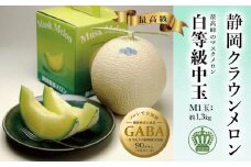 ＜通年出荷＞クラウンメロン(白等級)中玉　1玉【1104741】