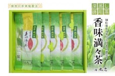 畑仕事から茶仕上げまで一貫造り　香味満々茶　茶草場農法　深蒸し掛川茶(100g×5袋)ギフト箱入1個【1582204】