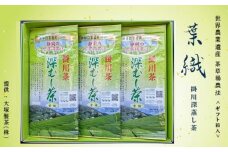 世界農業遺産　静岡の茶草場農法　掛川茶深むし茶・葉織　100g袋×3本【1600783】