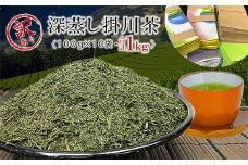 ＜訳あり＞深蒸し掛川茶100g×10袋の合計1kg【1108689】