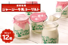 ジャージー牛乳「ヨーグルト」90g×12個セット　柴田牧場　【1136546】