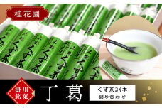 桂花園 銘菓丁葛 くず茶 24本【1601722】