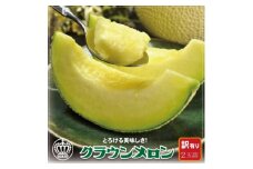 ＜訳あり＞クラウンメロン 2玉詰【1486542】