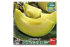 ＜毎月定期便＞＜訳あり＞クラウンメロン 1玉 全12回【4012647】