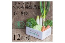 ＜毎月定期便＞しあわせ野菜畑のシェフS セット　(訳あり規格外の有機野菜を一部使用)全12回【4066012】