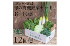 ＜毎月定期便＞しあわせ野菜畑のシェフMセット　(訳あり規格外の有機野菜を一部使用)全12回【4066015】