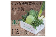 ＜毎月定期便＞しあわせ野菜畑の有機野菜　Sセット　(安心の有機JAS認証　オーガニック野菜)全12回【4065992】