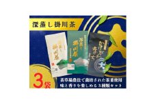 深蒸し掛川茶三昧セット　100g×3袋(ギフト箱入)【1652728】