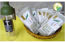 お茶 オーガニック ティー 各 100g 5袋 フィルターイン ボトル セット 茶葉 有機 煎茶 まほろば やまと 緑茶 贈答 ギフト 静岡県 藤枝市