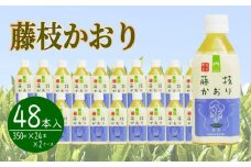 お茶 ペットボトル 緑茶 藤枝かおり 350ml × 24本 静岡茶 2ケース 茶葉 おちゃ 箱 まとめ買い 飲料水 常備 防災 飲み物 飲料 備蓄 保存 災害 静岡県 藤枝市 
