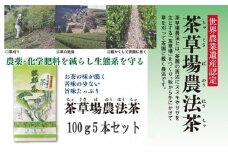 お茶 深蒸し茶 100g × 5本 セット 日本茶 静岡県 飲料 飲み物 健康 カテキン  静岡県 藤枝市