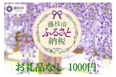 お礼の品なし 藤枝市 応援 寄附金 (1000円単位でご寄附）