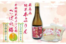 本みりん 1本 みりん粕こぼれ梅 2個 セット 調味料 純米 本みりん 飛鳥山 本格 焼酎 杉井酒造 化粧箱 贈答用 ギフト 静岡県 藤枝市 