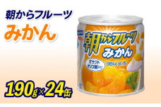 フルーツ 缶詰 みかん 24缶 セット 朝からフルーツ はごろもフーズ 果物 蜜柑 柑橘 オレンジ くだもの 缶詰め 非常食 常備 防災 デザート スイーツ 保存食 備蓄 静岡県 藤枝市 