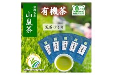 山嵐 茶 100g 5袋 有機茶 オーガニック茶 本来の風味が味わえる荒茶づくり 静岡県産 日本茶 お茶 静岡県 藤枝市