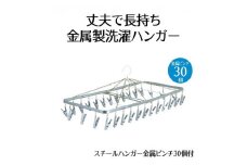 スチール ハンガー  金属 ピンチ 30個付 洗濯物 物干し 日本製 錆びにくい 洗濯 家事 雑貨 日用品 家事用品  藤枝市 静岡県