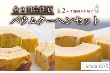 【全2回定期便】バウムクーヘン セット  バームクーヘン リーベンバウム グリュックバウム ギフト スイーツ 焼き菓子 洋菓子 お菓子  プレゼント 贈り物 贈答 静岡県 藤枝市