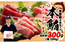 【2025年8月発送】 本まぐろ 大とろ 中とろ 赤身 詰合せ 約300g 本鮪 本マグロ 食べ比べ 大トロ 中トロ 赤身 解凍 鮪 漬け マグロ ユッケ 海鮮 ふるさと人気