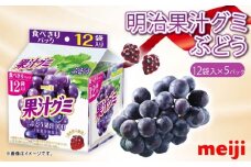 明治 果汁グミ スマートパック ぶどう 163ｇ × 5個 ブドウ 葡萄 グミ お菓子 おやつ フルーツ 果物 果汁 詰め合わせ 詰合せ セット  まとめ買い 静岡県 藤枝市 