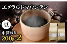 コーヒー豆 エメラルドマウンテン 400g メール便でお届け コーヒー 高級 中深煎り コロンビア 鮮度 新鮮 自家焙煎 珈琲 藤枝市 静岡県